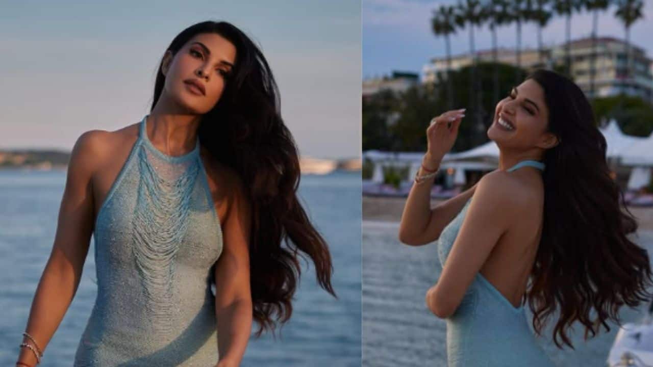 Jacqueline Fernandez stuns in serene blue gown at Cannes 2025, see here 