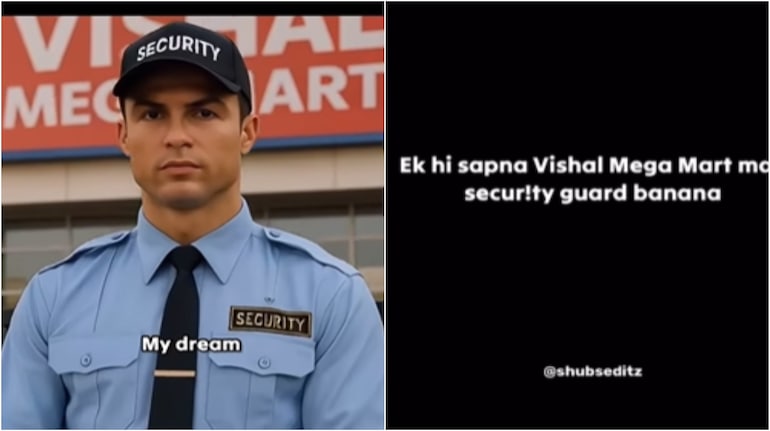 Vishal Mega Mart Ronaldo meme (Source: shubseditz)