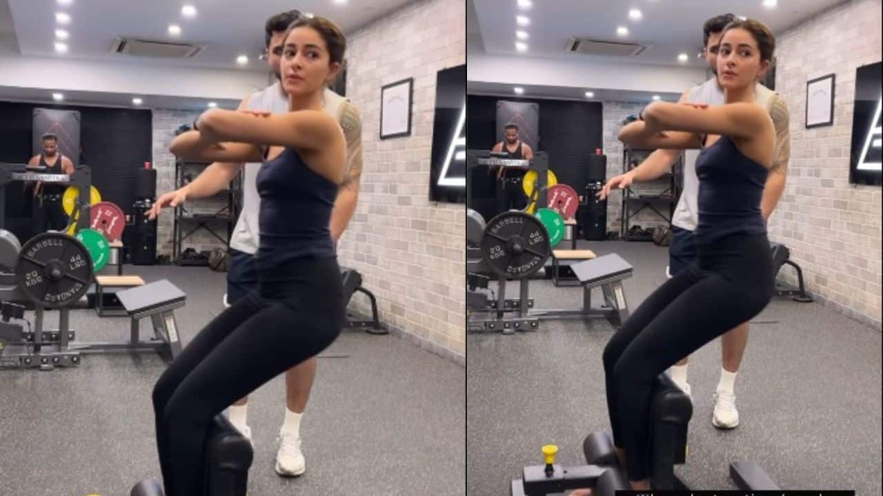 Watch: Ananya Panday’s intense Spanish Squat workout sparks nostalgic school vibes