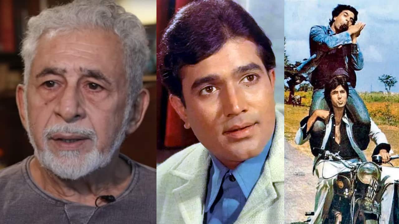 When Naseeruddin Shah called Rajesh Khanna 'poor actor', said "Amitabh Bachchan hasn't done any great film, Sholay is a not great film"