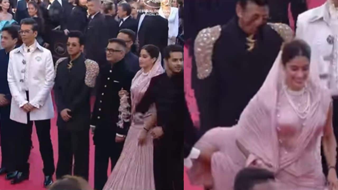 Cannes 2025: Janhvi Kapoor, Ishaan Khatter, Karan Johar and Homebound team dazzle on the red carpet, watch video 