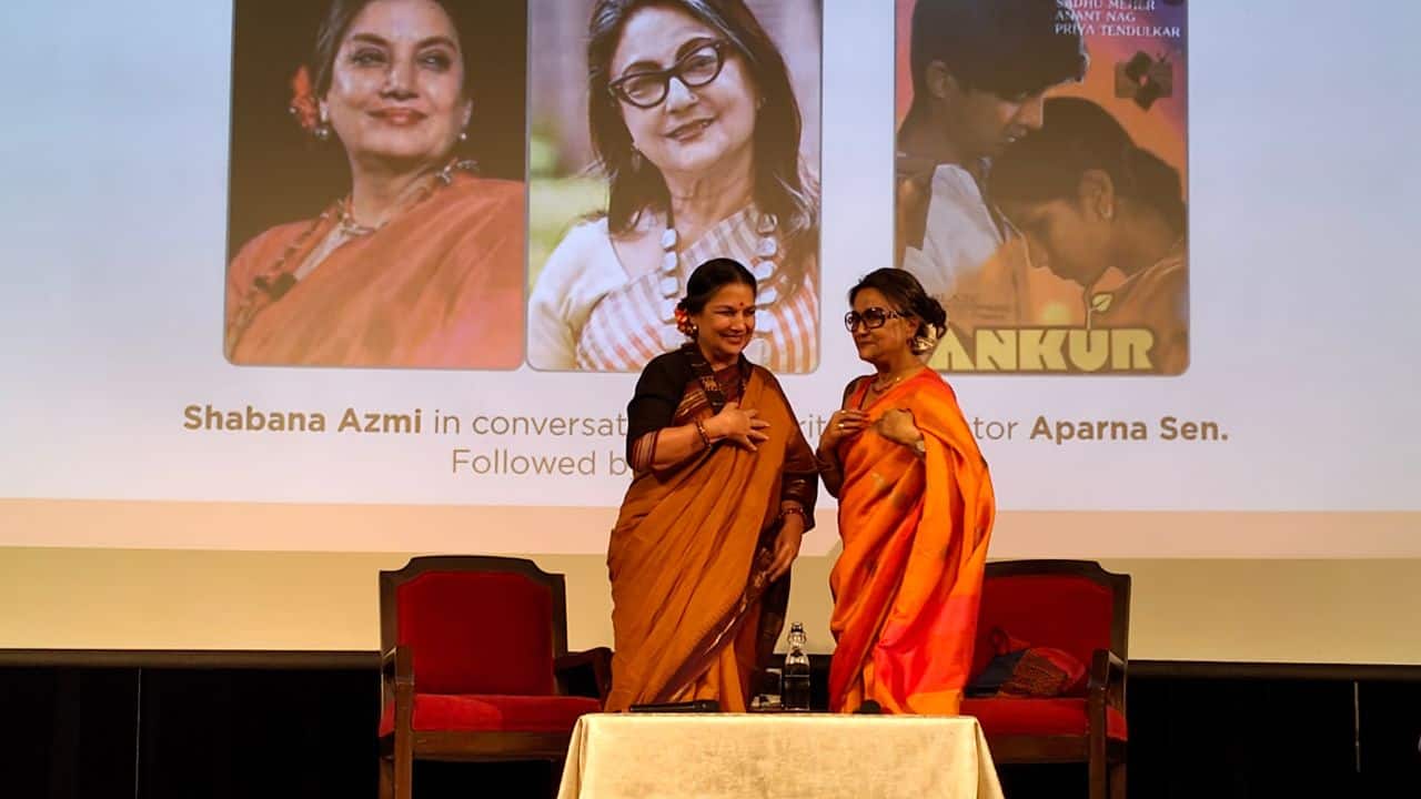 Shabana Azmi and Aparna Sen (right).