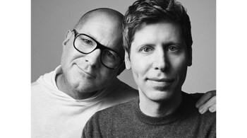 Sam Altman with Jony Ive