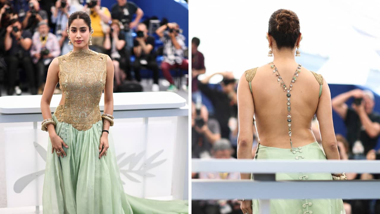 Janhvi Kapoor at Cannes. (Photo: Reuters) 