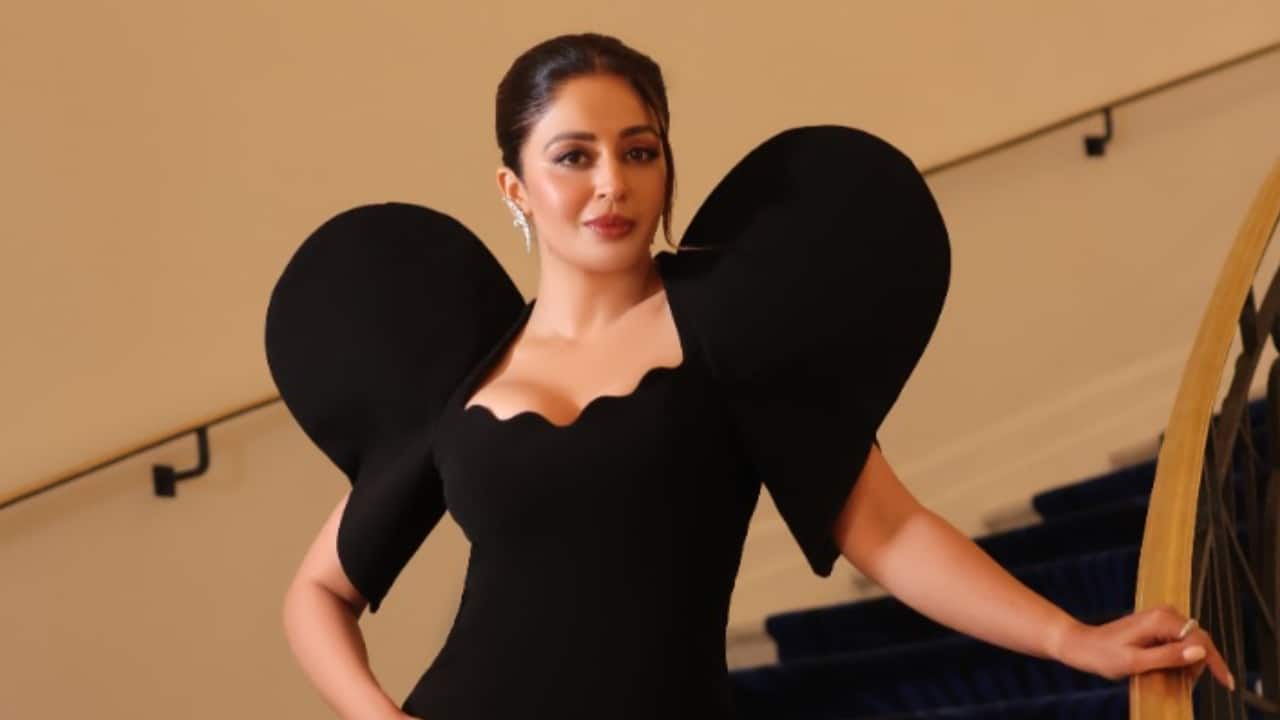 Bhabiji fame Nehha Pendse shines bright at Cannes 2025 in glamorous black debut