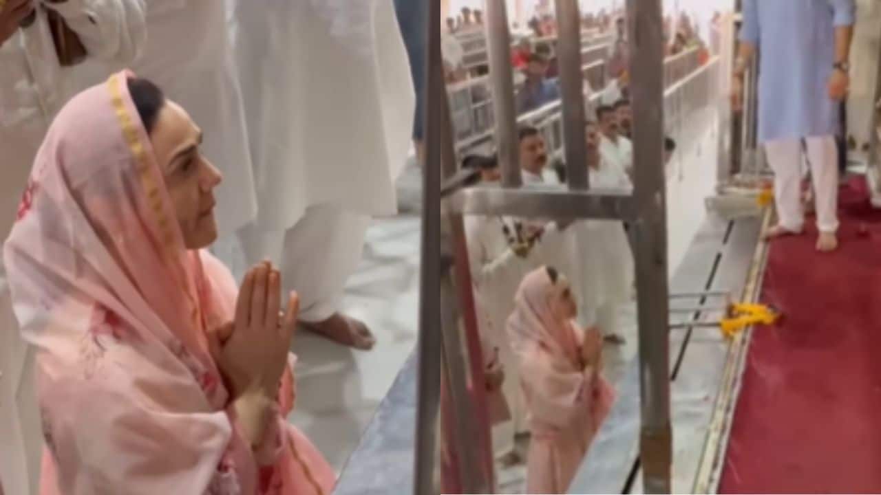 Preity Zinta offers prayers at Khatu Shyam ji after Punjab Kings reach IPL playoffs, watch video