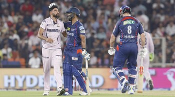 Mohammed Siraj tries to rile Nicholas Pooran with verbal exchange