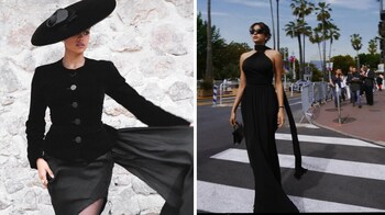 black midi dress with slit Black Beaded Midi Dress - All Dresses