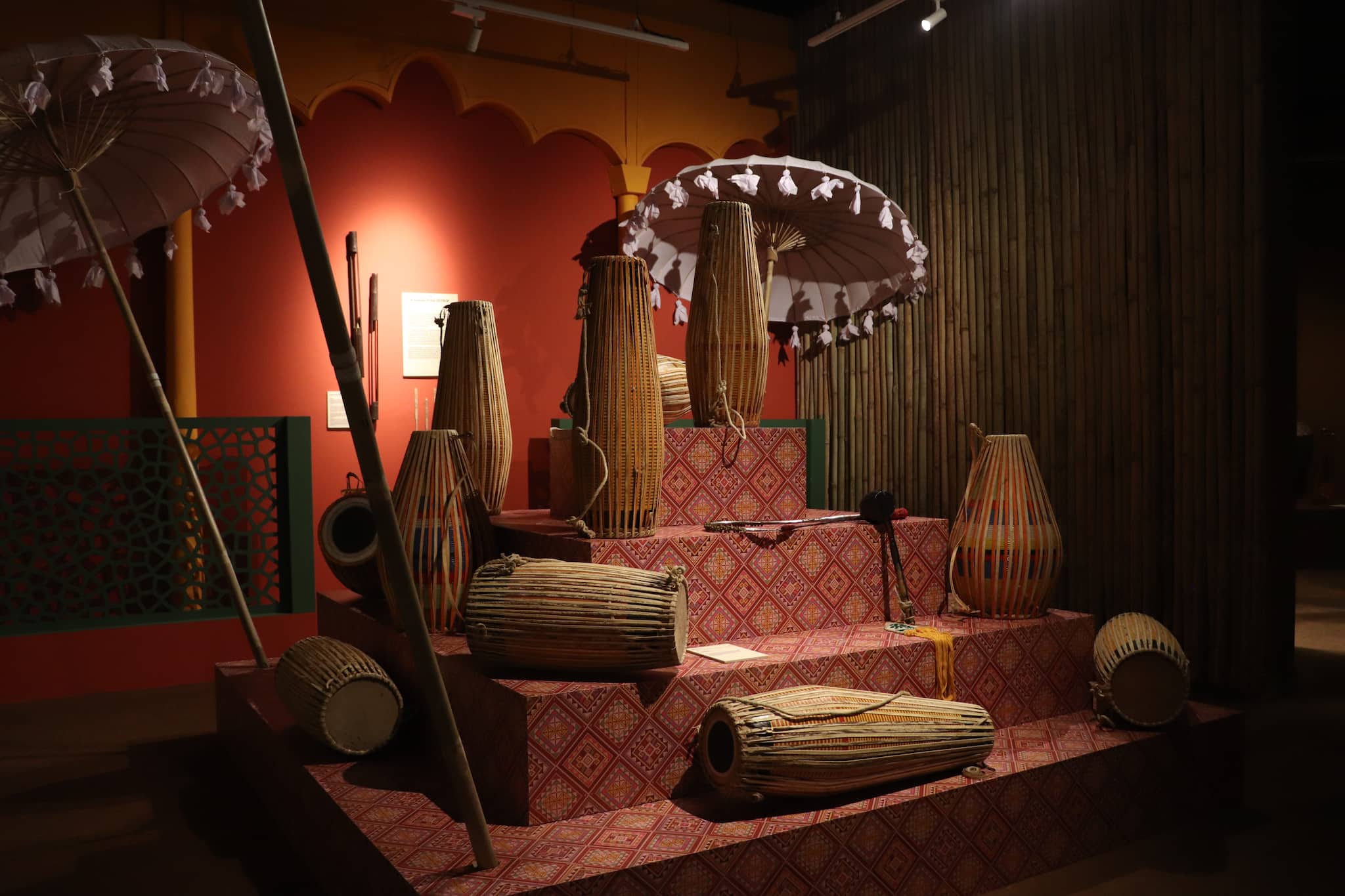 Archival images of Sunil Kant Munjal's personal collection of Indian musical instruments.