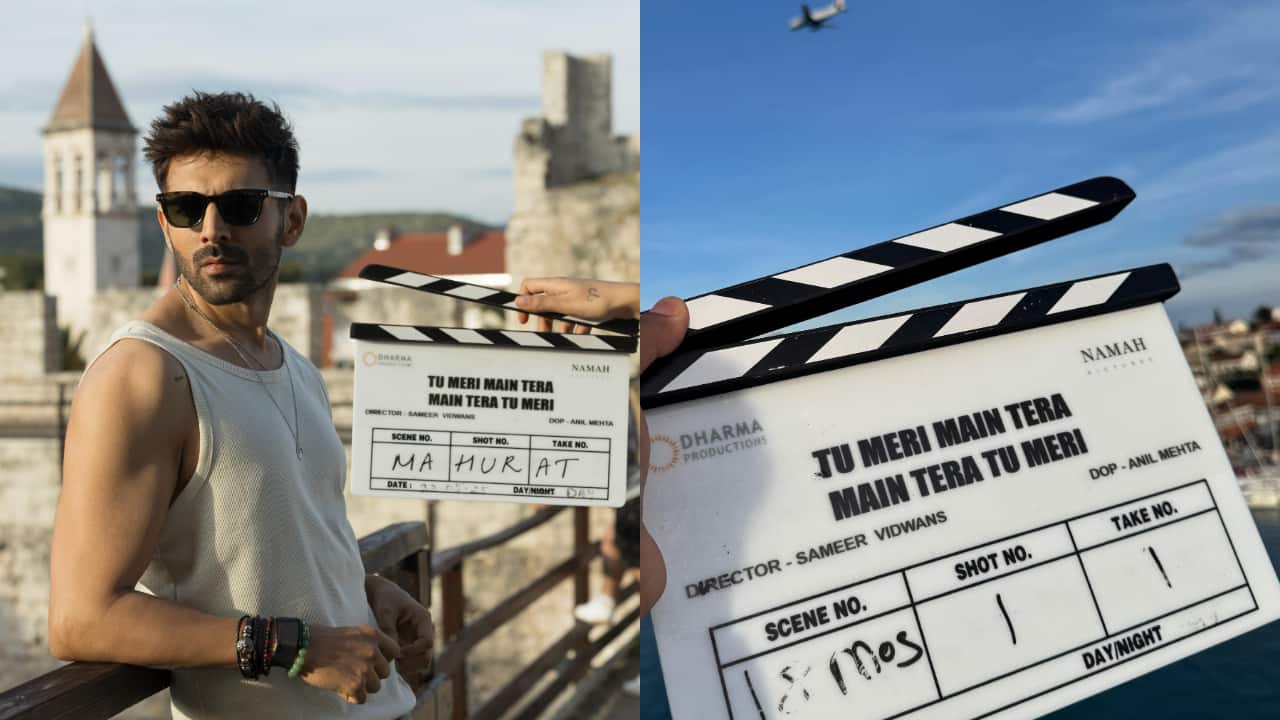 Kartik Aaryan begins shooting of Dharma Productions' Tu Meri Main Tera, Main Tera Tu Meri