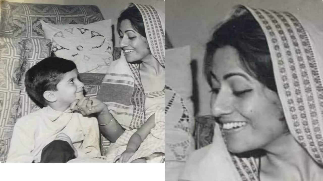 Rare picture of Madhubala with a kid in her last days