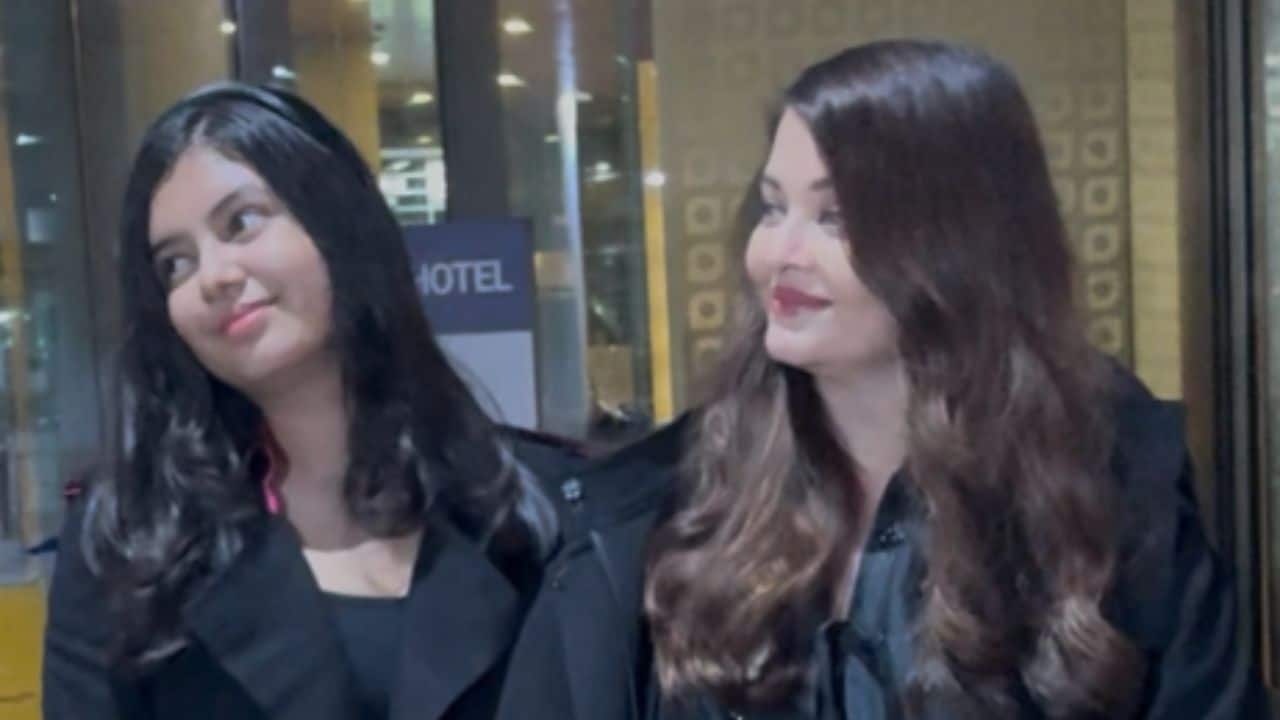 Aishwarya Rai returns from Cannes 2025 along with daughter Aaradhya, greets paparazzi with a smile: Watch
