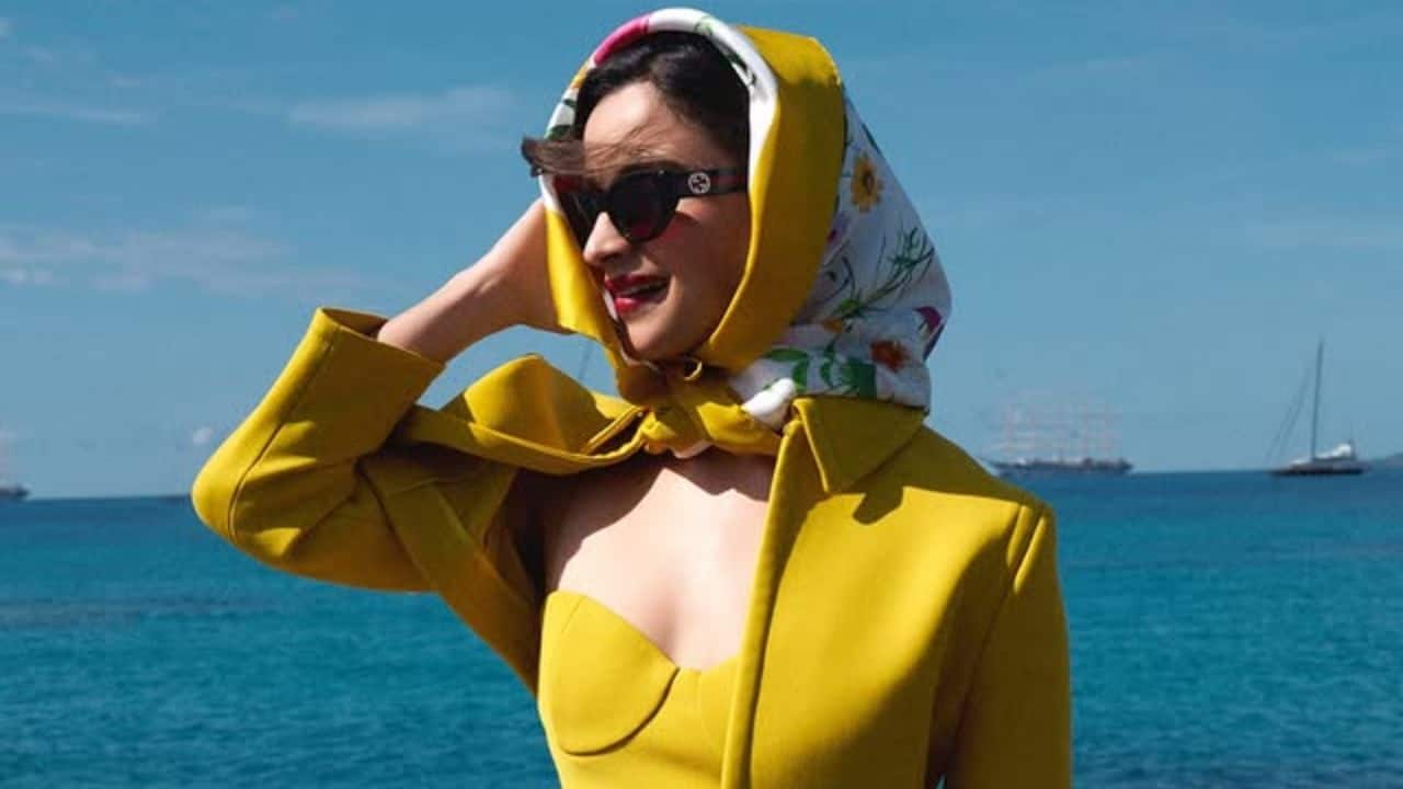 Alia Bhatt channels old Hollywood glamour in a Gucci mustard-yellow outfit at Cannes 2025, see first pics