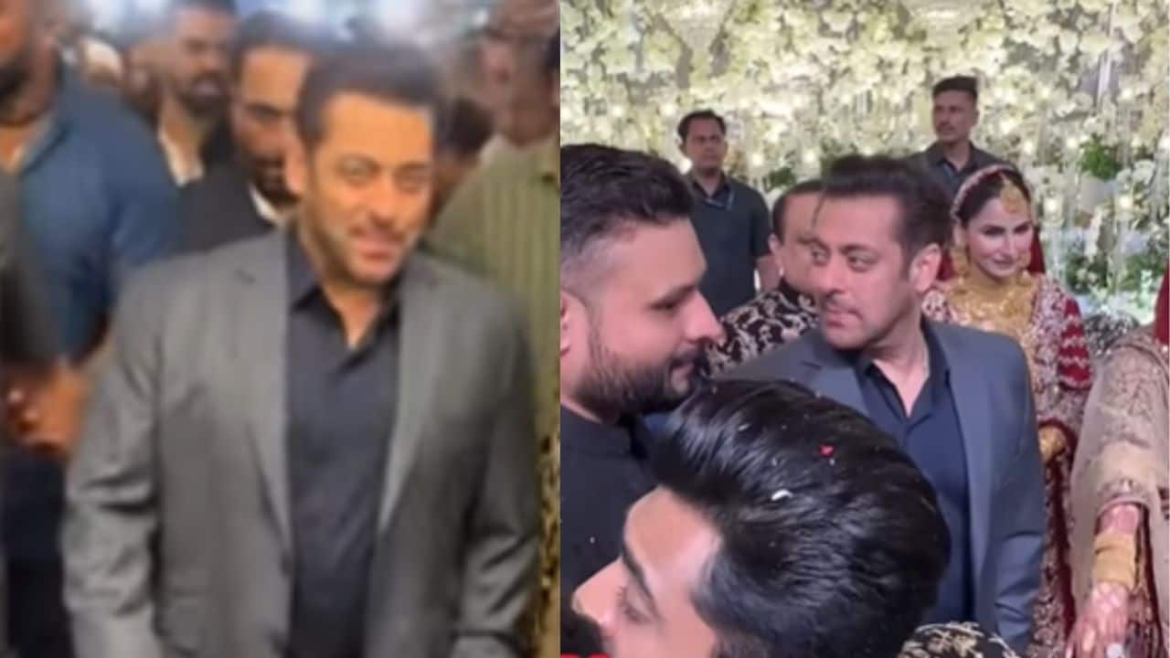 Salman Khan attends Mumbai wedding in style with tight security, watch video