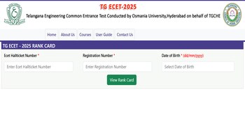 TS ECET Rank Card 2025