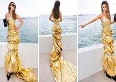 Natasha Poonawalla sets a new gold standard with a candylicious look at the amfAR Gala in Cannes