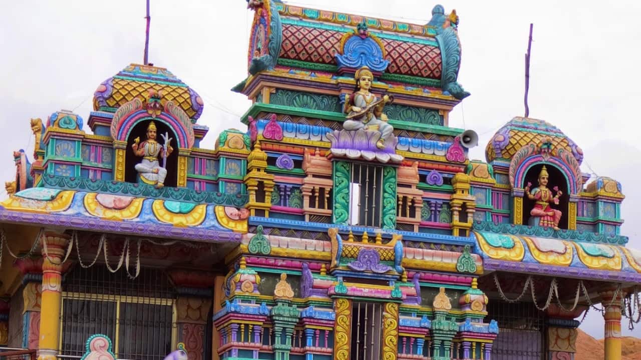 4. Wargal Shani Temple, Telangana: This temple combines Lord Shani with Goddess Saraswati. Visitors come for blessings in knowledge and karma, especially on Saturdays and Amavasya.