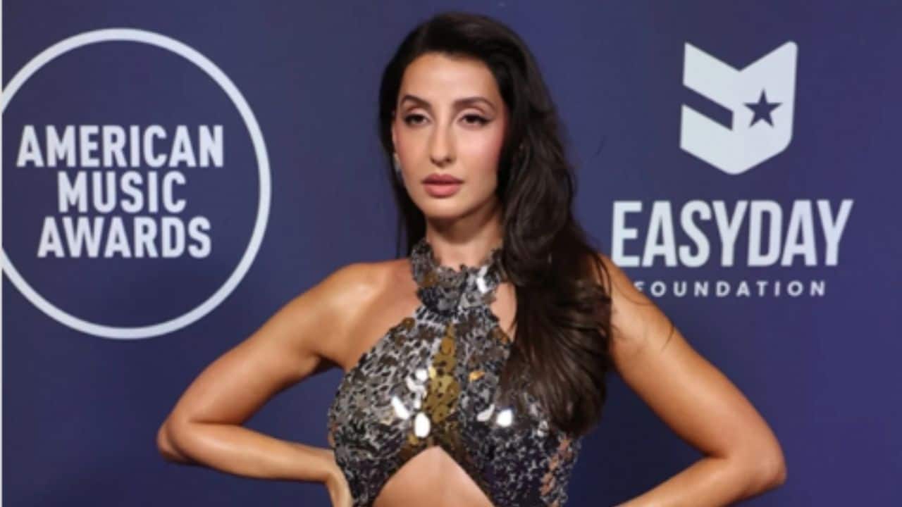 Nora Fatehi arrives in style at American Music Awards 2025 in Las Vegas, watch here