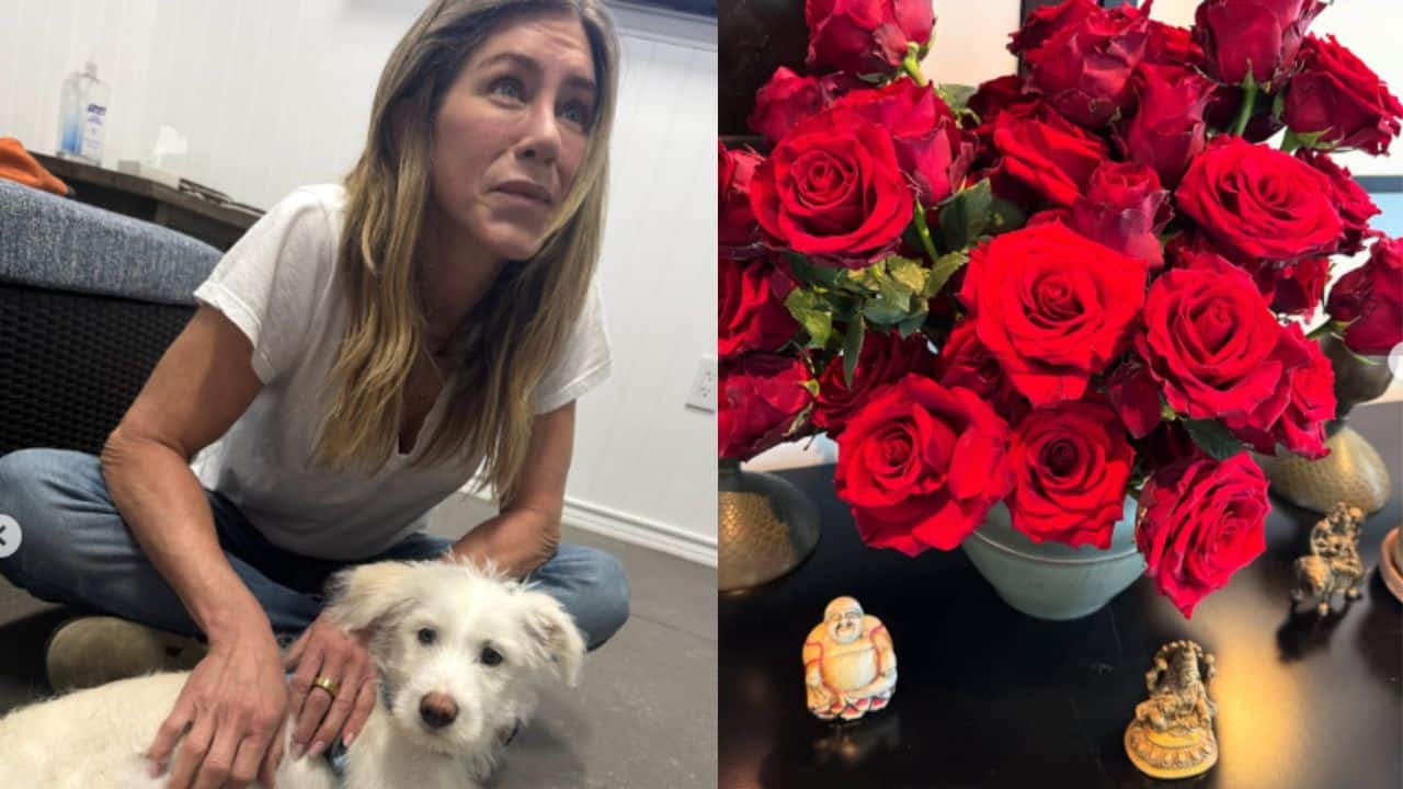 Jennifer Aniston’s Instagram post features idols of Goddesses Lakshmi and Durga near red roses, fans react