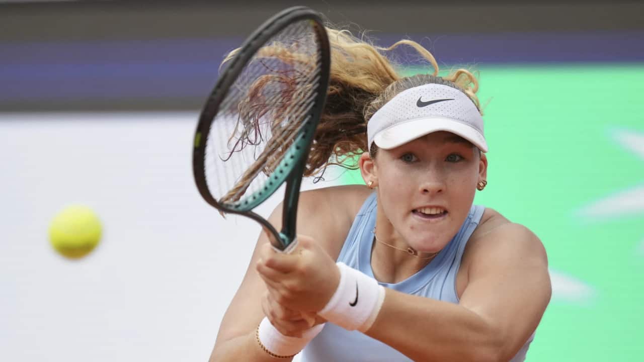 WATCH: Train horn hijacks Mirra Andreeva’s serve in viral Brisbane Open moment