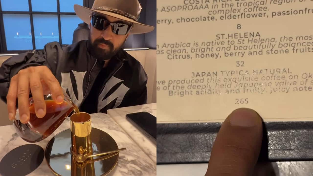 Diljit Dosanjh drinks Rs 31k coffee, jokes 'itne mein India mein shaadi attend kar leta', watch