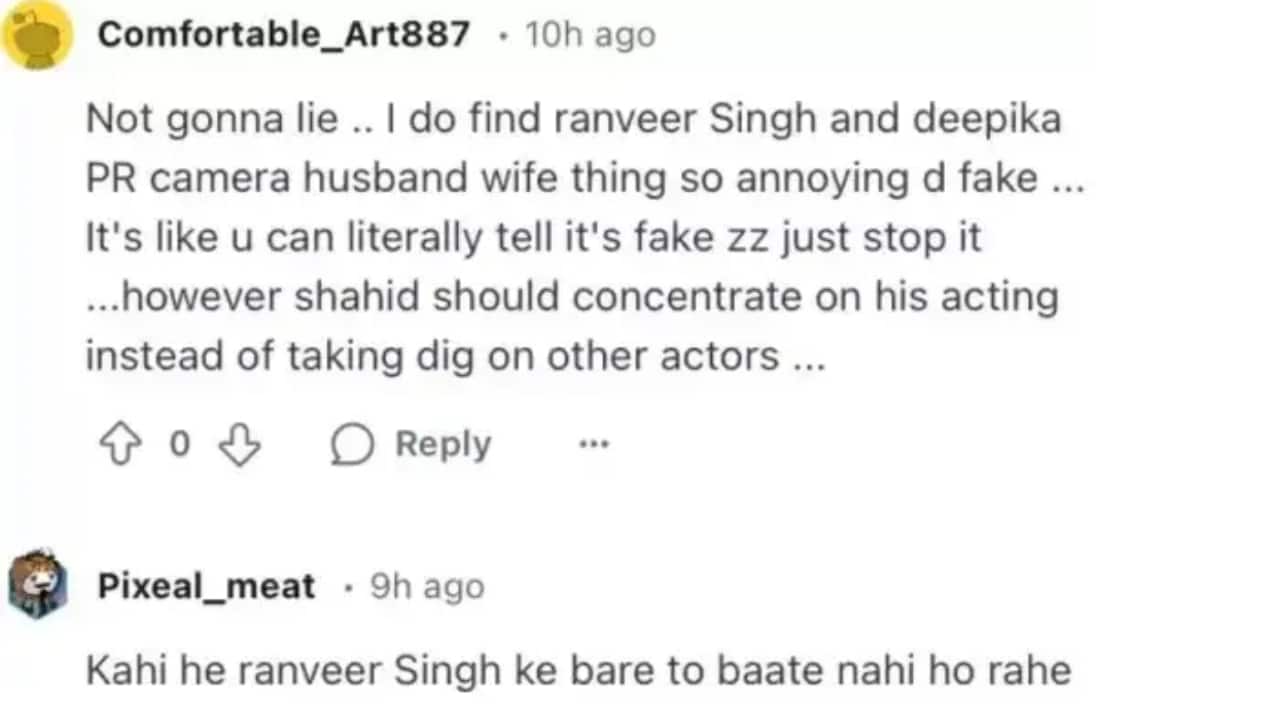 Netizens react after Shahid's comment