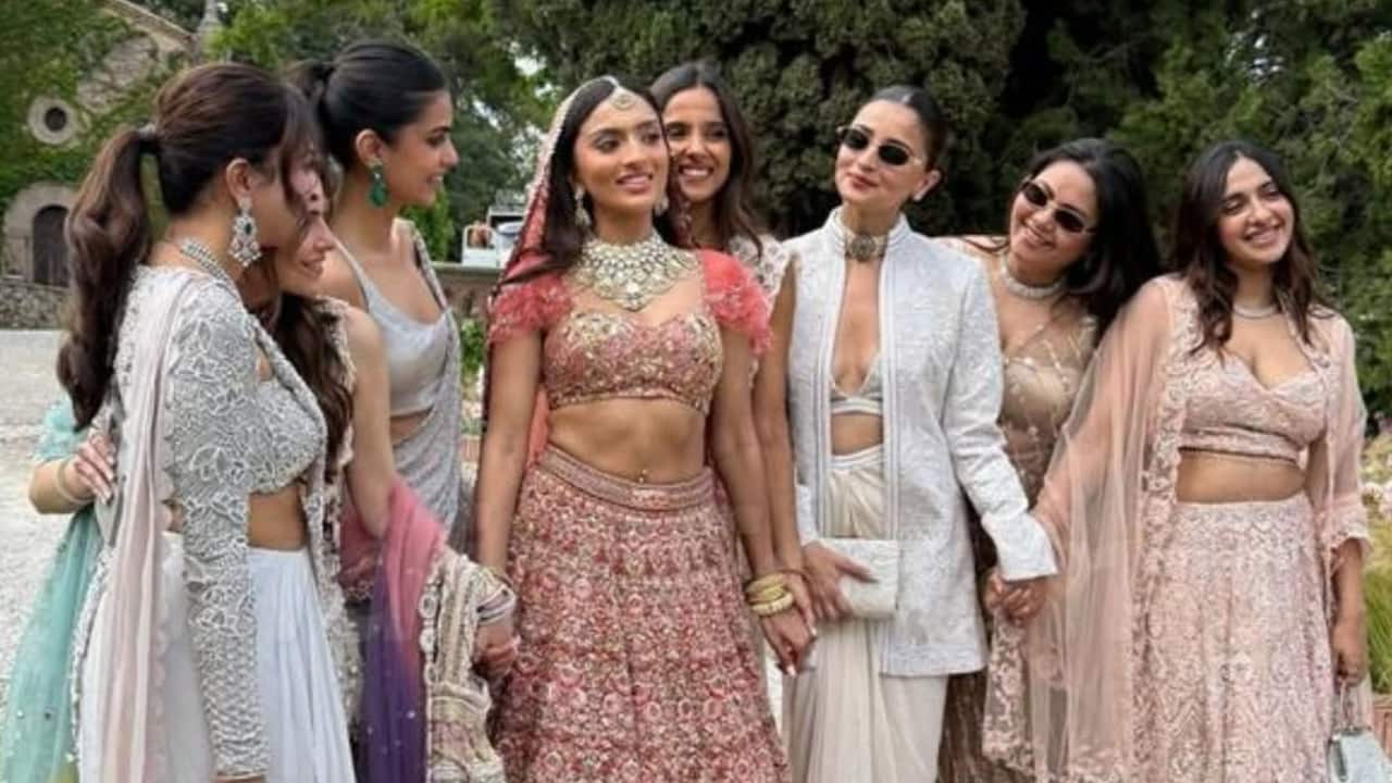 Alia Bhatt stuns in white bralette wedding look as she attends her friend's wedding in Spain