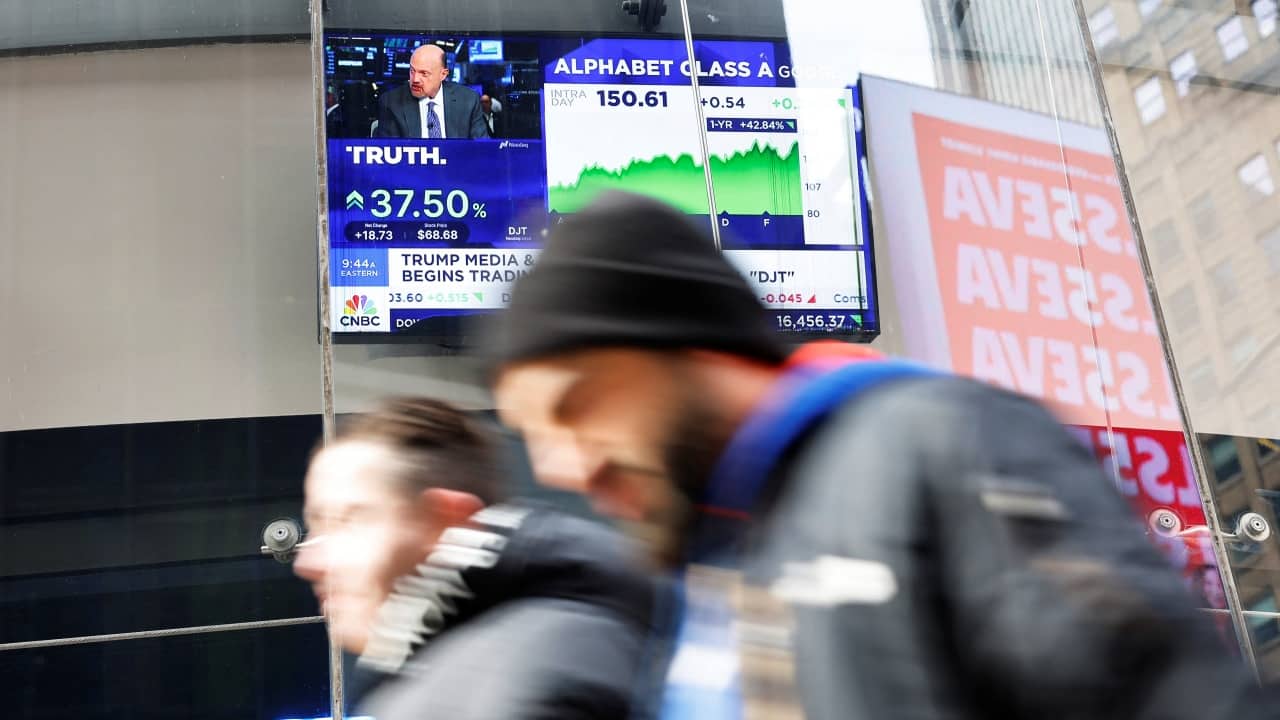 Trump media stocks plummet on plans to raise billions to invest in bitcoin