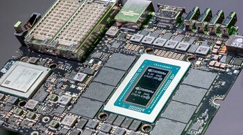 The Nvidia DGX Spark super computer mother board. Photographer: David Paul Morris/Bloomberg