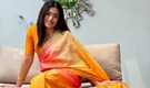 Rashmika Mandanna drops stunning photos in a saree, netizens speculate, "clicked at Vijay Deverakonda's home"