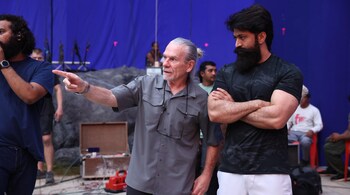 Yash on the sets of Ramayana