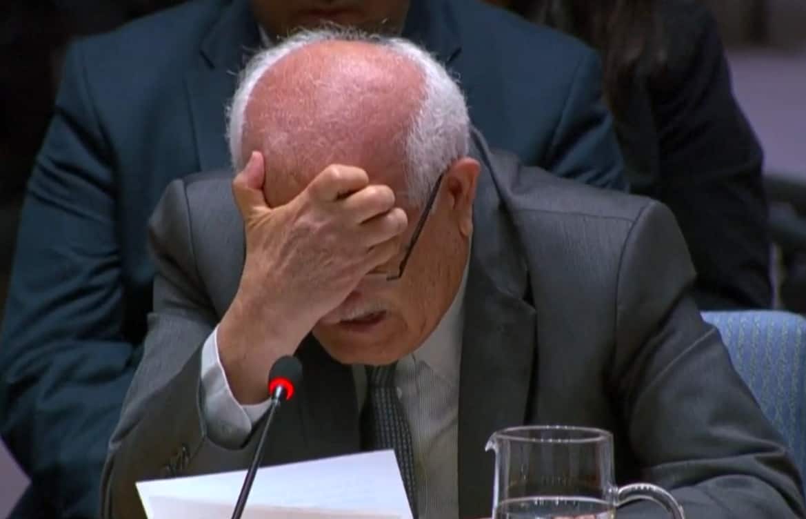 Palestinian UN Envoy Cries Over Gazan Children’s Deaths, Condemns World
