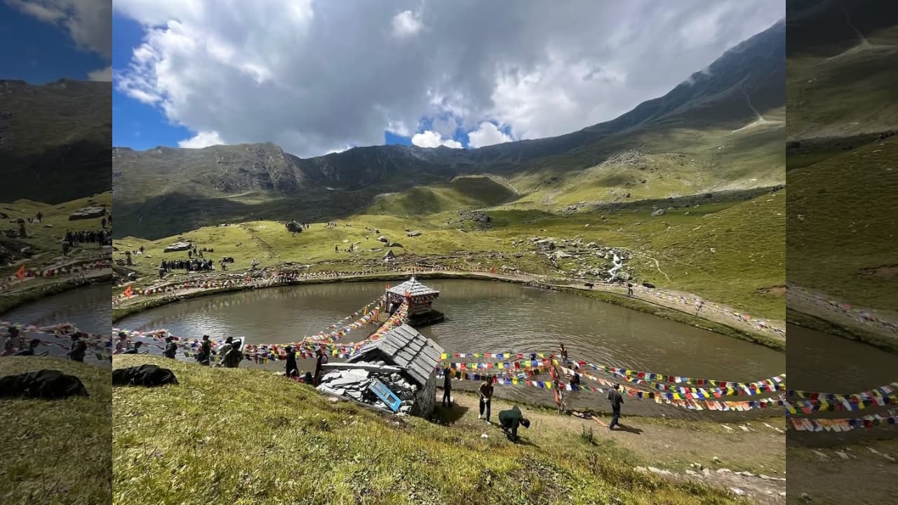 Festival of Faith at 12,800 Feet If you can time your trek during Janmashtami, the birthday of Lord Krishna, you’ll witness a celebration like no other. Pilgrims make the journey to this high-altitude temple, bringing along local music, traditional offerings, and boundless devotion. It’s a festival where nature becomes the temple walls, and the crisp mountain air carries the sound of bhajans sung with unshakable faith. (Image: X/@DrPKashyap) Festival of Faith at 12,800 Feet If you can time your trek during Janmashtami, the birthday of Lord Krishna, you’ll witness a celebration like no other. Pilgrims make the journey to this high-altitude temple, bringing along local music, traditional offerings, and boundless devotion. It’s a festival where nature becomes the temple walls, and the crisp mountain air carries the sound of bhajans sung with unshakable faith. (Image: X/@DrPKashyap)
