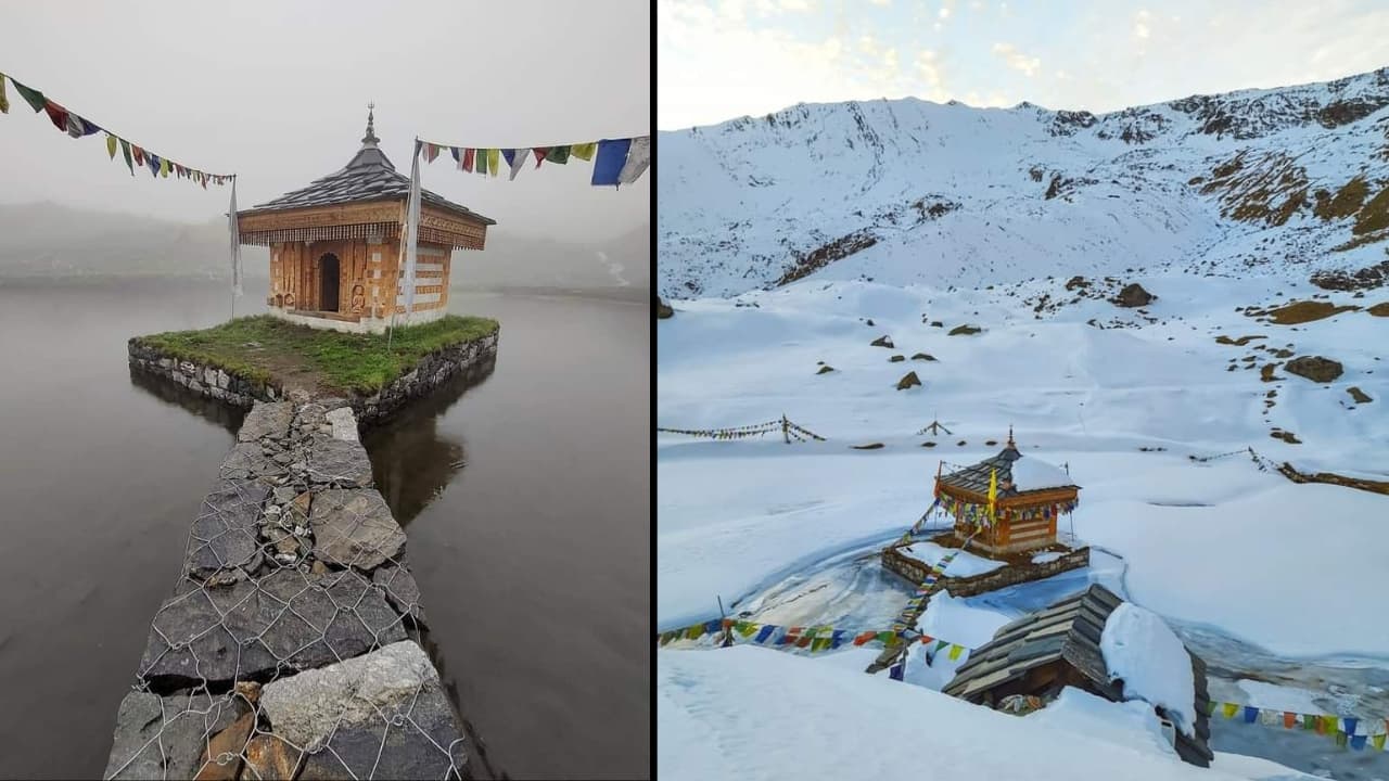 Think you’ve explored all the mystical corners of Himachal Pradesh? Think again. Nestled high in the clouds of the remote Kinnaur district lies a hidden gem that few have heard of—let alone visited. The Yulla Kanda trek doesn’t just reward you with dramatic Himalayan views; it leads you to the world’s highest Krishna temple, perched on an island in the middle of a sacred glacial lake at nearly 3,900 meters above sea level. It’s a place where mythology, wilderness, and devotion collide in the most extraordinary way. (Image: X/@shubhamtorres09) Think you’ve explored all the mystical corners of Himachal Pradesh? Think again. Nestled high in the clouds of the remote Kinnaur district lies a hidden gem that few have heard of—let alone visited. The Yulla Kanda trek doesn’t just reward you with dramatic Himalayan views; it leads you to the world’s highest Krishna temple, perched on an island in the middle of a sacred glacial lake at nearly 3,900 meters above sea level. It’s a place where mythology, wilderness, and devotion collide in the most extraordinary way. (Image: X/@shubhamtorres09)