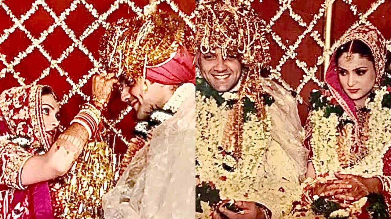 Dharmendra shares wedding picture of Bobby Deol and Tanya and wish them on their anniversary