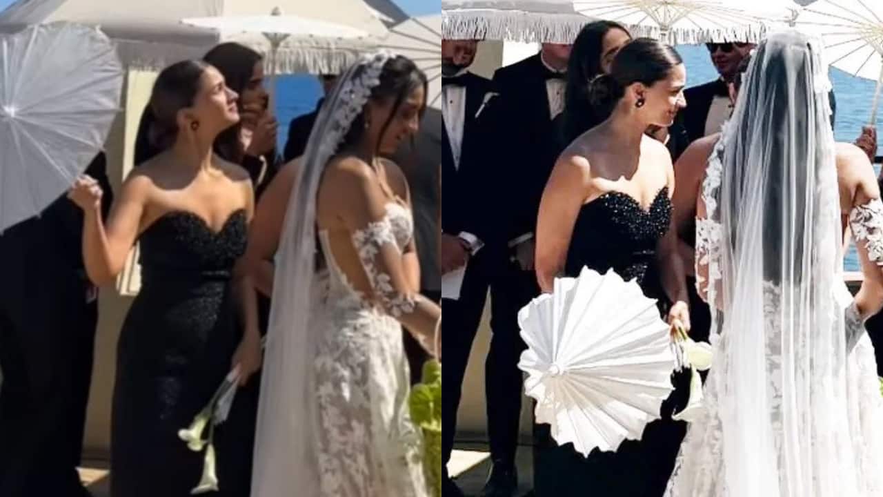 Alia Bhatt dazzles in black as a bridesmaid at friend's spanish wedding