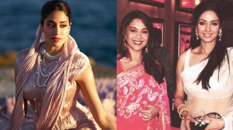 Janhvi Kapoor reacts to a video comparing Sridevi and Madhuri Dixit