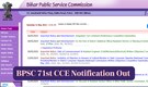 BPSC 71st CCE Notification 2025 Released for 1250 Posts, Registration Begins June 2