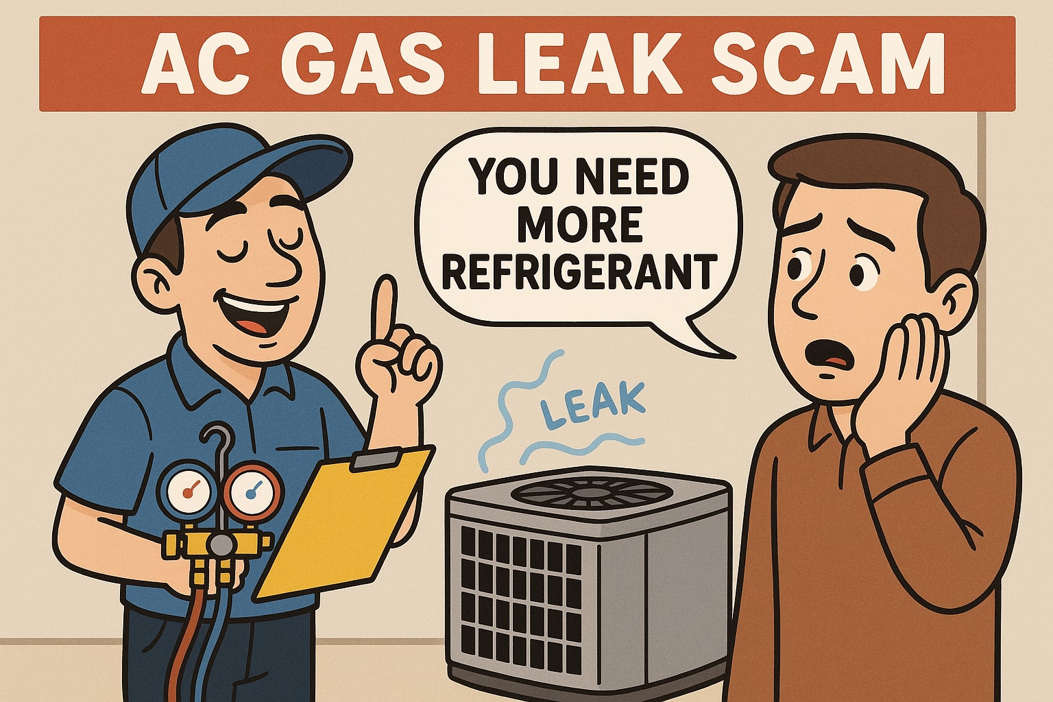AC gas leak scam: What is it and how to stop this from happening to you