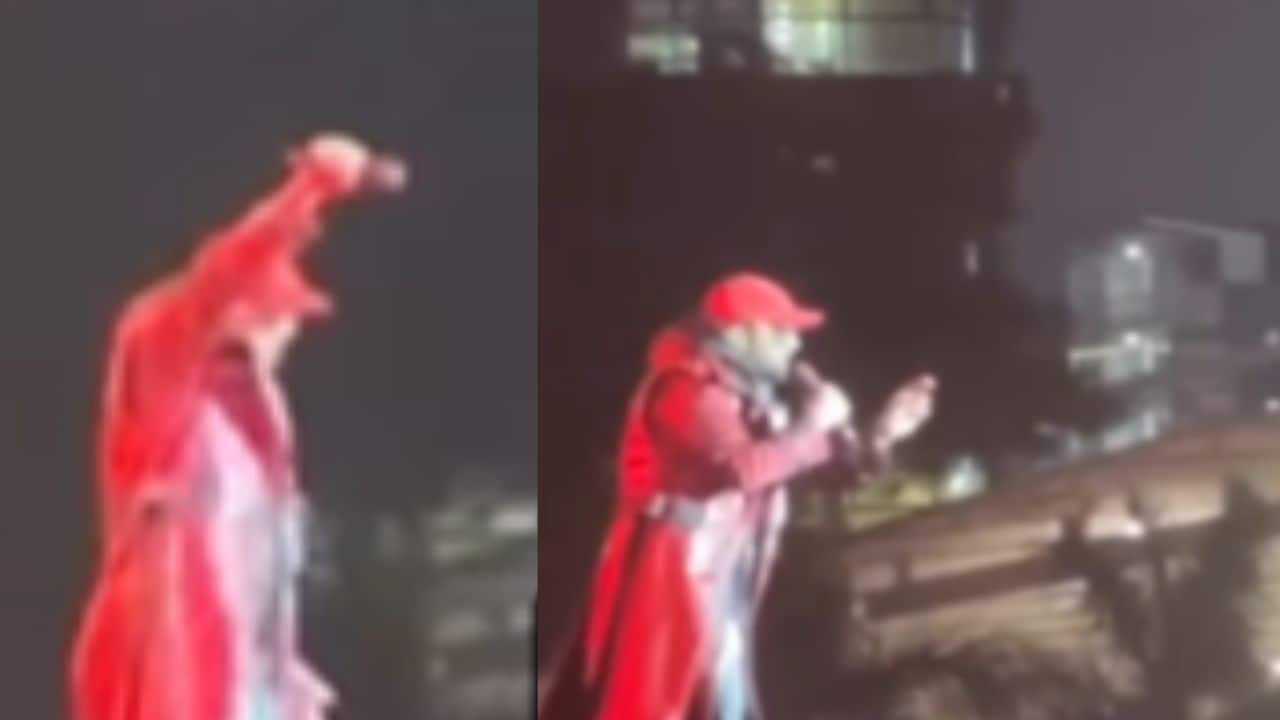 Himesh Reshammiya addresses singing style debate during live performance, says "Regular Gau Yaa Naak Se?"