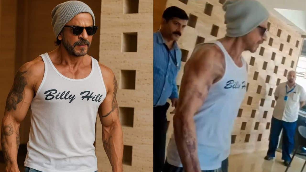 Shah Rukh Khan's latest look flaunting tattoos and biceps in viral pics sparks buzz: Watch video