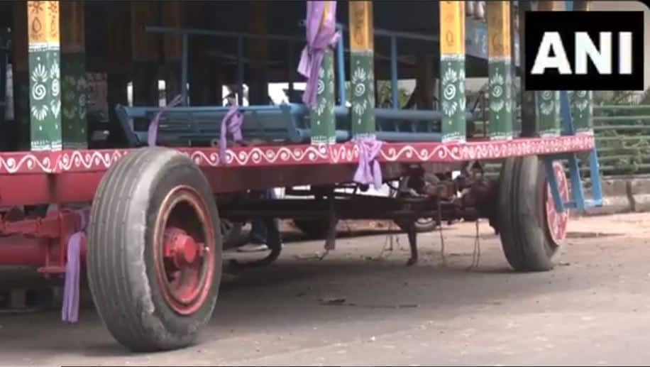 Boeing out, Lord Jagannath’s chariot in Kolkata gets Sukhoi fighter jet tyres