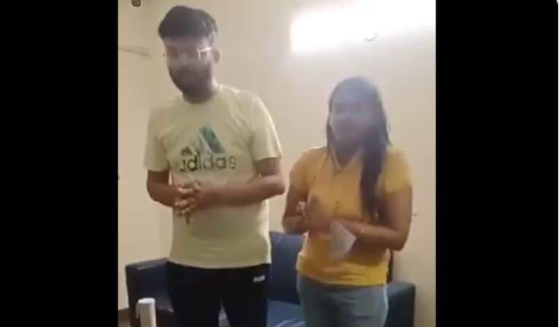 Bihar woman assaults Bengaluru auto driver, later falls at his feet and says sorry | Watch