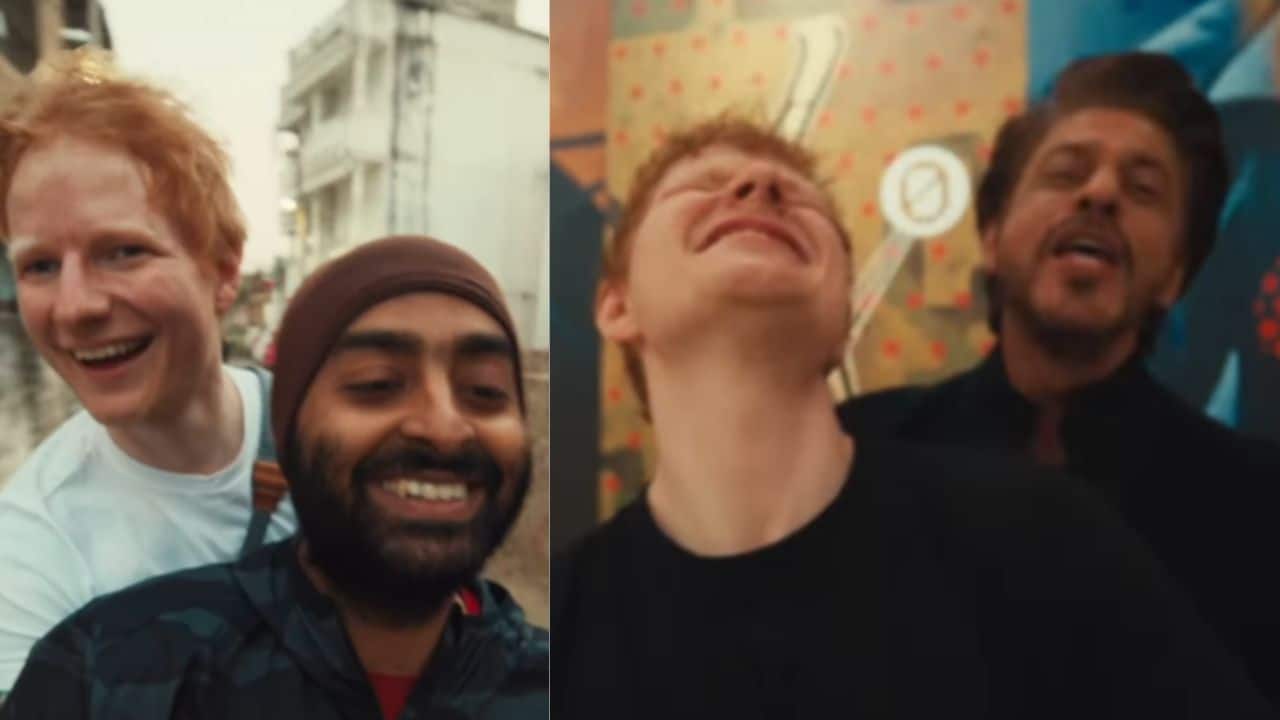 Ed Sheeran teases upcoming single Sapphire with Shah Rukh Khan and Arijit Singh, watch here 
