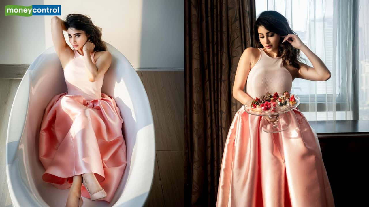 Mouni Roy Serves Barbie Glam in a Tank Top and Puff Long Skirt