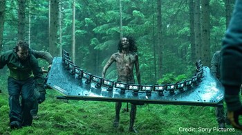 A 20 iPhone rig being used to shoot for 28 Years Later