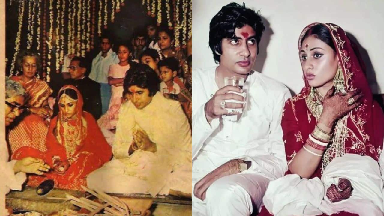 Amitabh Bachchan marks 52nd anniversary with throwback pics from his wedding with Jaya Bachchan, see here 