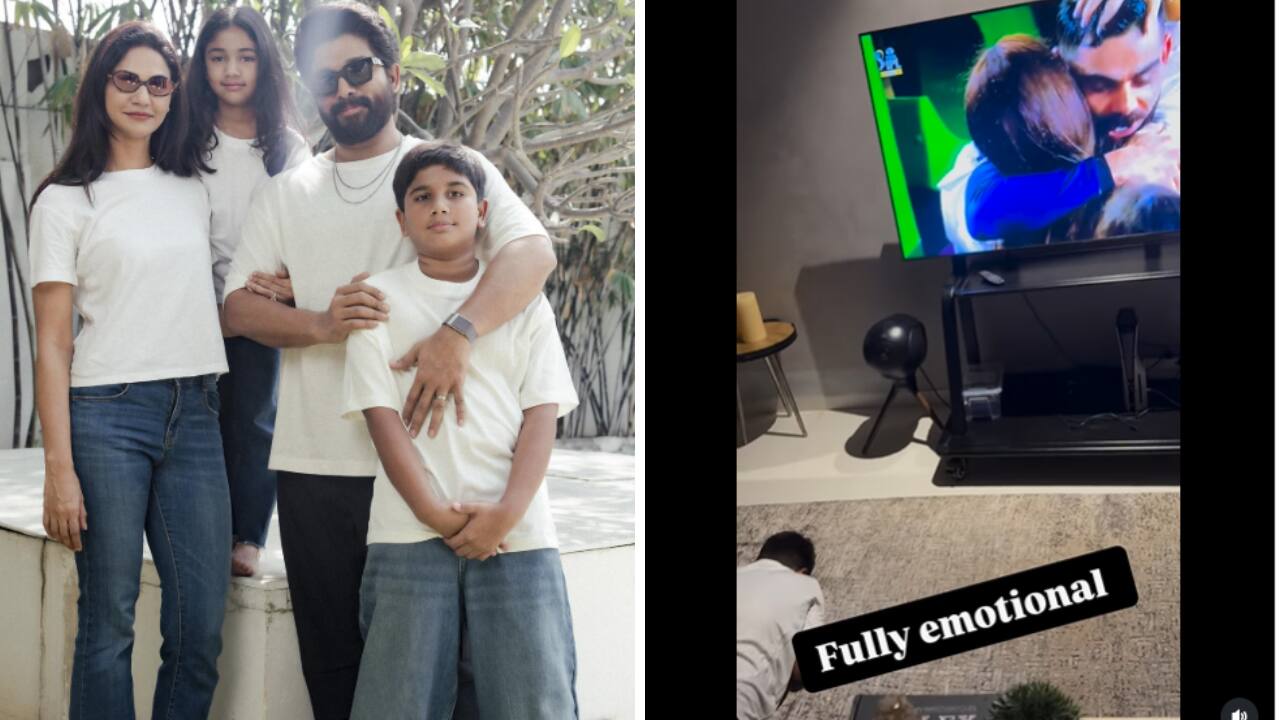 Allu Arjun's son Ayaan gets emotional as Virat Kohli's RCB wins IPL 2025 trophy, says 'I got into cricket because of Kohli' -watch