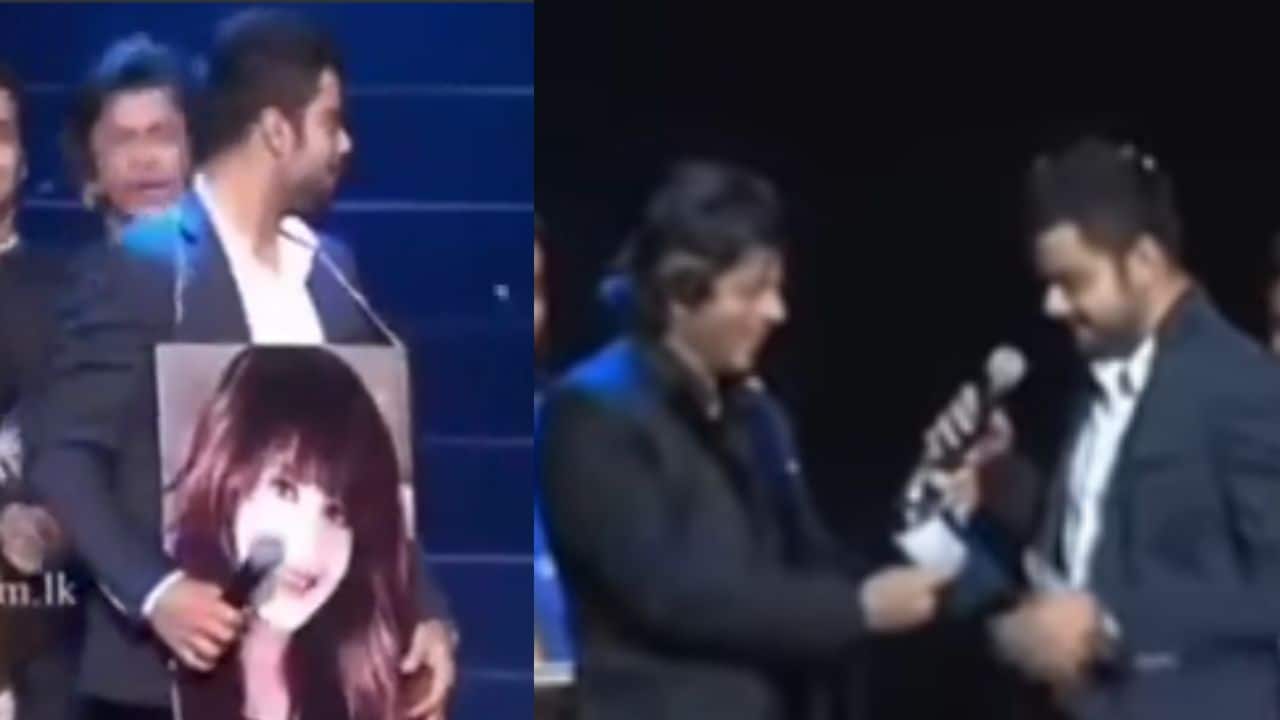 When Virat Kohli pulled out Anushka Sharma’s photo from his wallet at IPL 2014 opening ceremony, prompting Shah Rukh Khan’s teasing, watch video