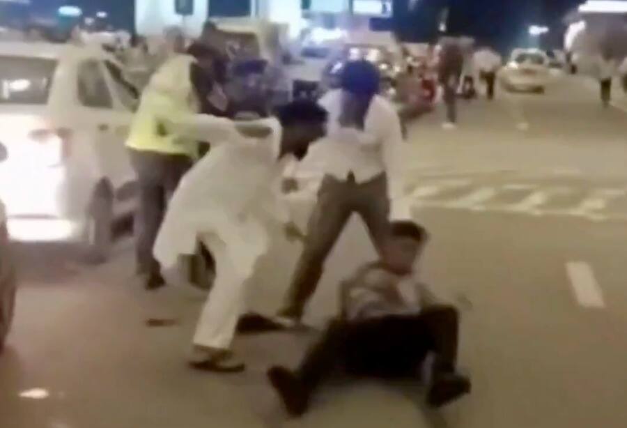 Mumbai airport turns WWE arena as cab drivers, guards swap punches | Watch